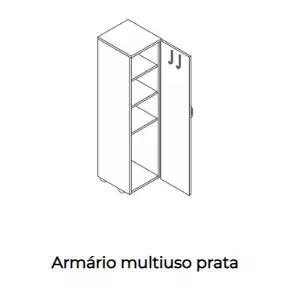 Armário multiuso - Linha Prata